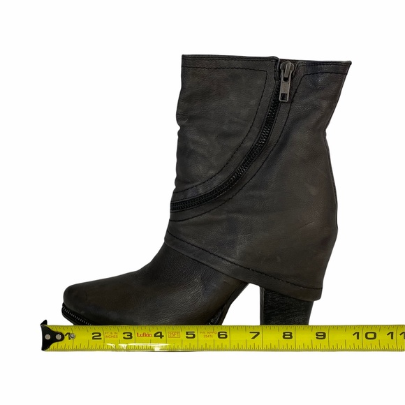 Francesco Morichetti Grey Leather Heeled Boots - Picture 15 of 16